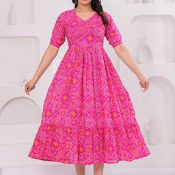 CORSICA Ethnic Motifs Print Puff Sleeve Maternity Maxi Dress-picture-33