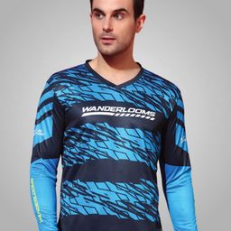 WANDERLOOMS Trail Torque Riding Jersey Graphic Printed V-Neck Sports T-shirt-image-87