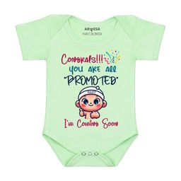 Arvesa Congrats All Are Promoted Coming Soon Printed Bodusuit-image-31