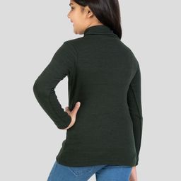 YHA Girls Turtle Neck Sweater Vest-image-95