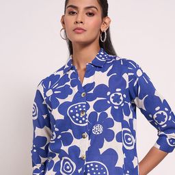 AKKRITI BY PANTALOONS Print Cotton Shirt Style Top-picture-15