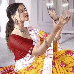 Anouk Rustic Ethnic Motifs Bagh Saree image 4