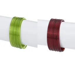 1ST TIME Set Of 24 Green Alloy Bangles-picture-9