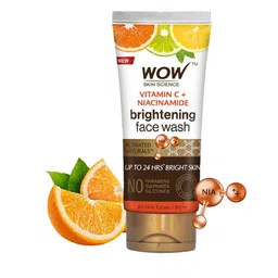 WOW SKIN SCIENCE Vitamin C & Niacinamide Brightening Face Wash- 80 ml-58