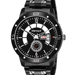 HMXT Men Patterned Dial & Stainless Steel Straps Analogue Watch HMXT-170-3