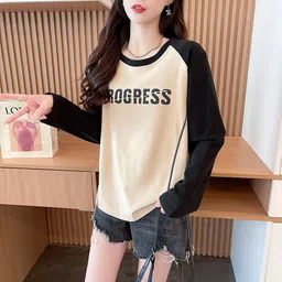 StyleCast x Revolte Women Regular Fit Typography Printed Round Neck Oversized T-shirt-image-58