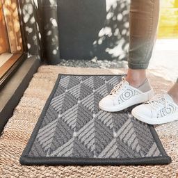BIANCA Grey & Black Printed Anti-SkidDoormats-picture-26
