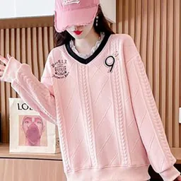 JC Mode Women Self Design Pullover Sweatshirt-60