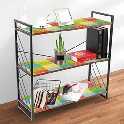 Kuber Industries Yellow 3 Pieces Printed Shelf Liner-50