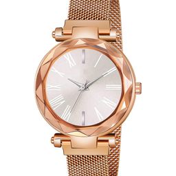 Gopal Shopcart Unisex Style Straps Analogue Watch GR_379_Silver Roman RoseGold-image-81