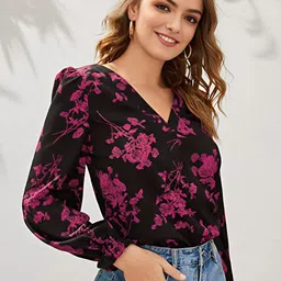 Stylecast X Slyck Floral Printed Top-image-81