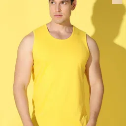 Woostro Pack Of 2Combo Cotton Innerwear Vests VWS26(PLAIN YELLOW)(PLAIN RUST)-image-99