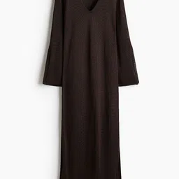 H&M Fringe-Trimmed Kaftan Dress-image-37