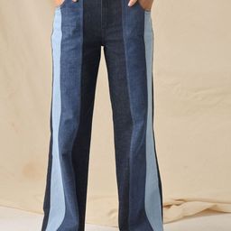 DAYER Women Flared Mildly Distressed Light Fade Cotton Jeans-image-62