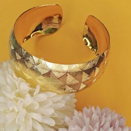 NVR Girls Handcrafted Gold-Plated Cuff Bracelet-image-51