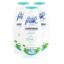 DERMIFRESH Set Of 3 Fresh Prickly Heat Powder For Long Lasting Cooling - 150 g Each-9