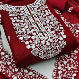 Leeza Store Unstitched Dress Material-image-93
