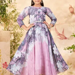 Muhuratam Girls Georgette Dresses-picture-58