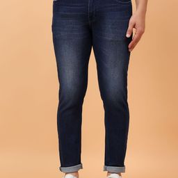MEGHZ Men Urban Slim Slim Fit Mid-Rise Light Fade Stretchable Cotton Jeans-image-31