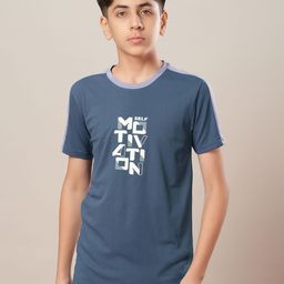 Technosport Boys Typography Printed Antimicrobial Slim Fit Sports T-Shirt-picture-21