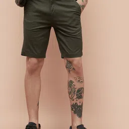 Fame Forever by Lifestyle Men Solid Cotton Shorts-picture-34