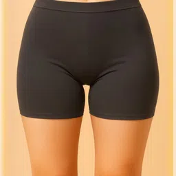 UllasPemium Women Black Cotton Blend Boy Shorts-picture-16