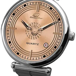 DOUBLERUN Unisex Dial & Textured Straps Analogue Multi Function Watch H05N26041 image 2
