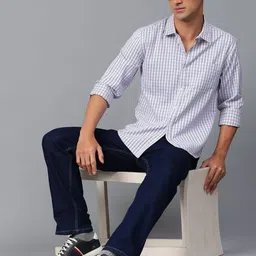 Stylecast X Kotty Spread Collar Checked Casual Shirt-image-60
