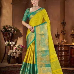 KALINI Woven Design Zari Silk Blend Saree-picture-54