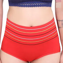 Taslar Women Pack Of 3 Striped Hipster Briefs-image-46