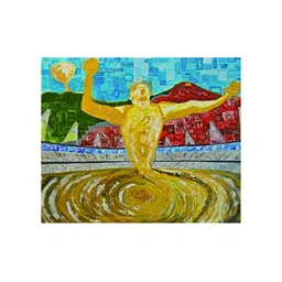 Inephos Yellow And Red Canvas Wall Art-11