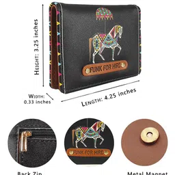 Funk For Hire Unisex Printed PU Two Fold Wallet image 2