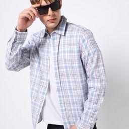 GAP Men Tartan Checks Checked Casual Shirt-image-64