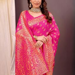 Moda Rapido Woven Design Zari Silk Cotton Kanjeevaram Saree-picture-47