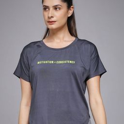 MKH Women Dri-Fit Typography Printed Round Neck Slim Fit T-shirt-picture-19