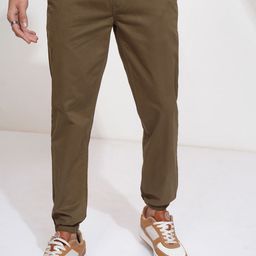 HIGHLANDER Men Slim Fit Joggers Trousers-image-73