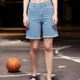 DressBerry Women Regular Fit High-Rise Denim Shorts-image-12