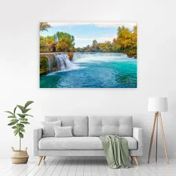 91 cm Beautiful Waterfall (Posters-36Inch X 24Inch) Self Adhesive Sticker-image-24