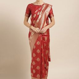 Maroosh Ethnic Motifs Zari Banarasi Saree-picture-49