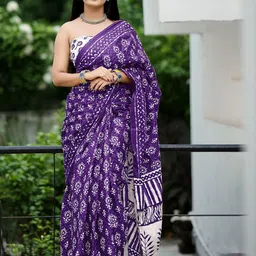 Anouk Batik Pure Cotton Saree-picture-31