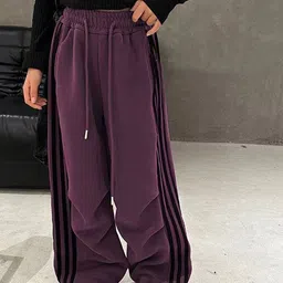 LULU & SKY Girls Loose Fit High-Rise Trousers-picture-27