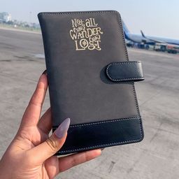 TPC Gifts Men Synthetic Leather Passport Holder with SIM Card Holder Wallets-2
