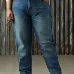 Freeform by High Star Women High-Rise Low Distress Light Fade Jeans-image-92