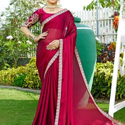 K 5 Fashion Pure Chiffon Saree-image-24