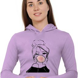 Moda Rapido Women Printed Hooded T-shirt-picture-37
