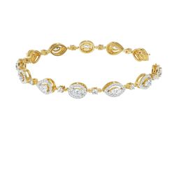 Emori Women 14KT Gold Multi Stone Lab Diamond Bracelet-image-57