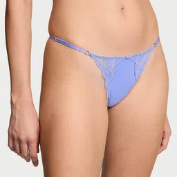 Victoria's Secret Lace-Trim Adjustable V-String Low-Rise Bikini Briefs 1125481539EY-image-91