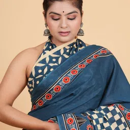 Lovwear Women Blue Sarees-picture-29