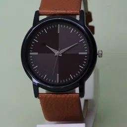 VIRAKTI Women Brass Dial & Leather Wrap Around Straps Analogue Watch G-12-BROWN-G-image-93