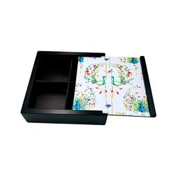 Angira handicrafts Black & White Printed Wooden Multi-Utility Organiser-15
